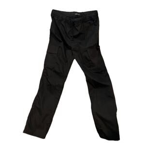 Smoke & Ash Black Cargo Pants Mens 30x31